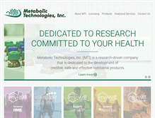 Tablet Screenshot of mettechinc.com